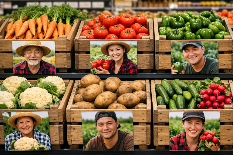 Zdjęcia rolników przy warzywach – mały gest, duże znaczenie 🌱📸